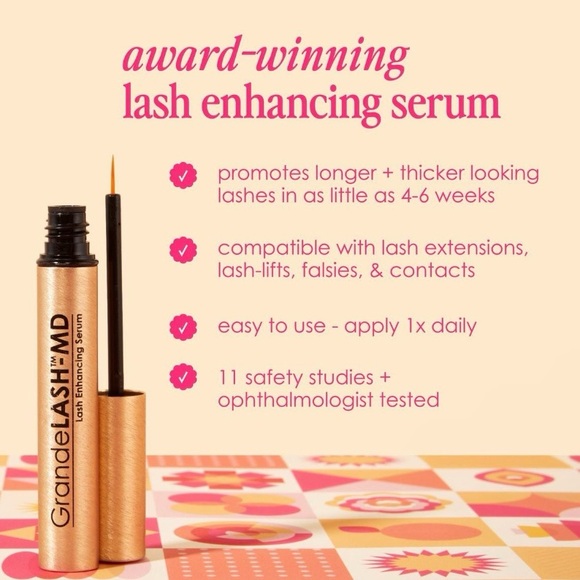 NEW IN BOX Travel Size GrandeLASH-MD Lash Enhancing Serum - Picture 2 of 4
